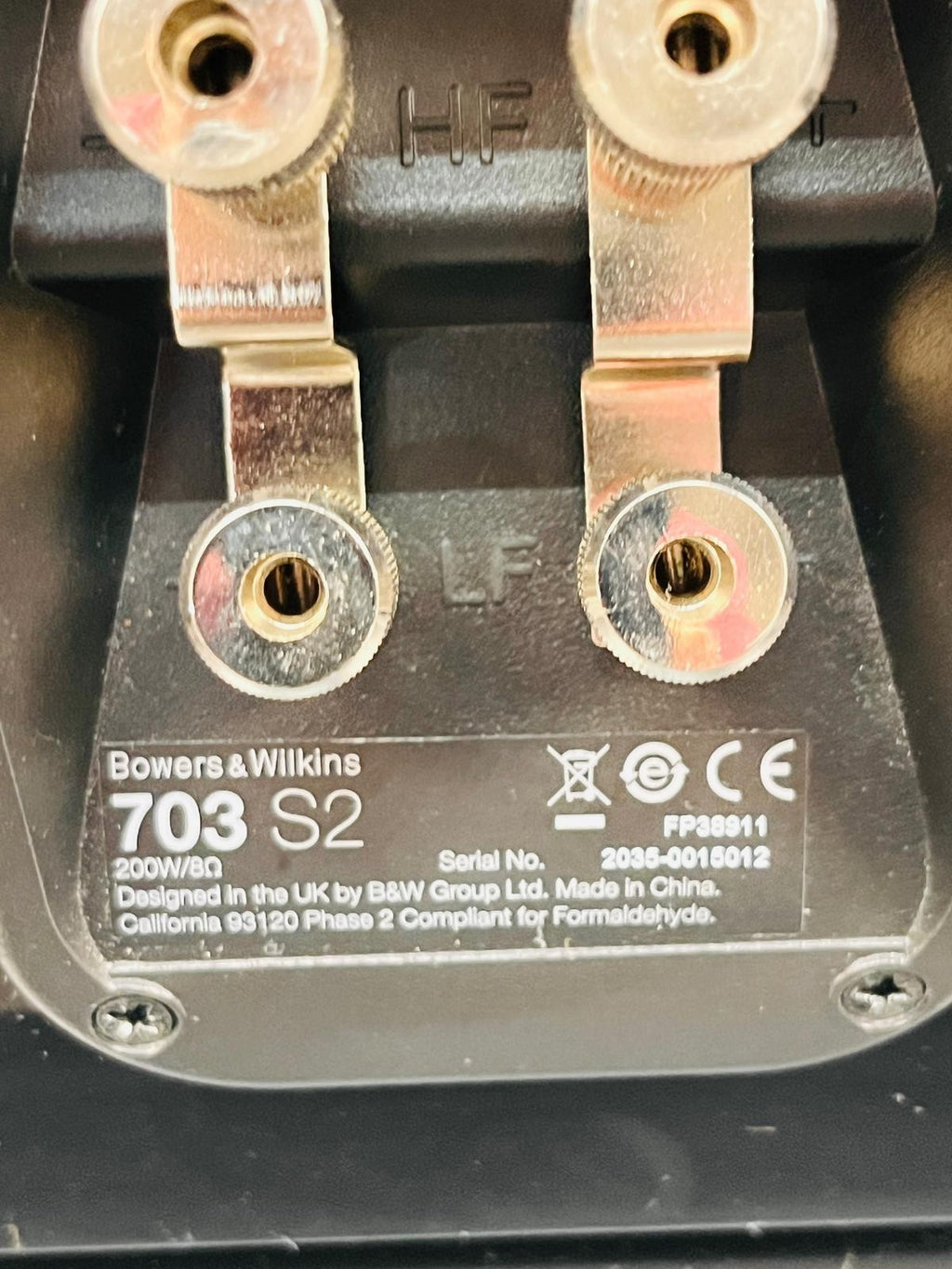 BOWERS & WILKINS B&W 703 S2 FLOORSTANDING SPEAKERS