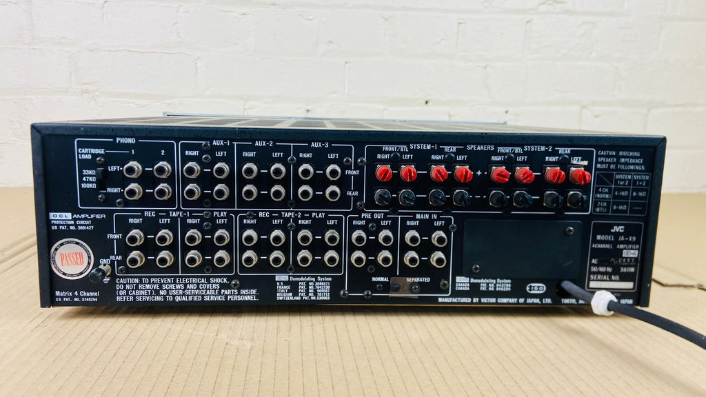 JVC JA X9 8 CHANNEL INTEGRATED AMPLIFIER