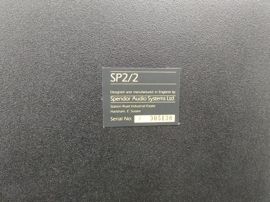 SPENDOR SP 2/2 SPEAKERS