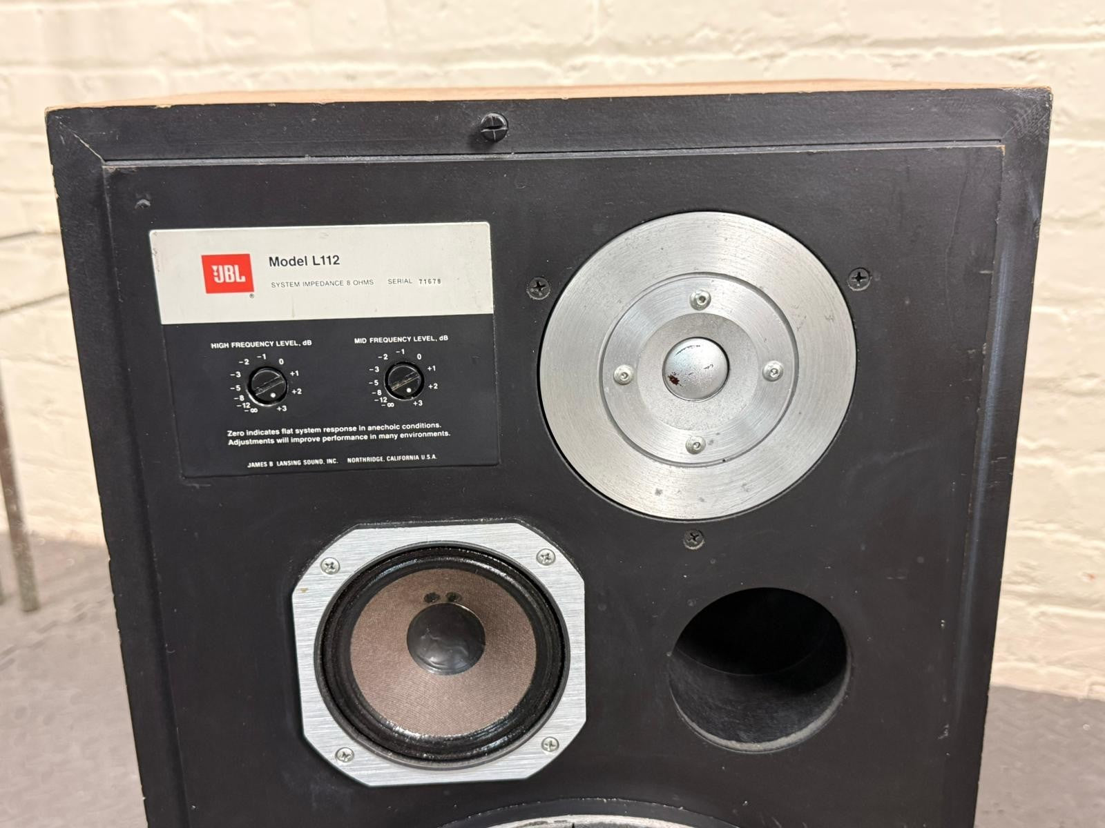 JBL L112 SPEAKERS