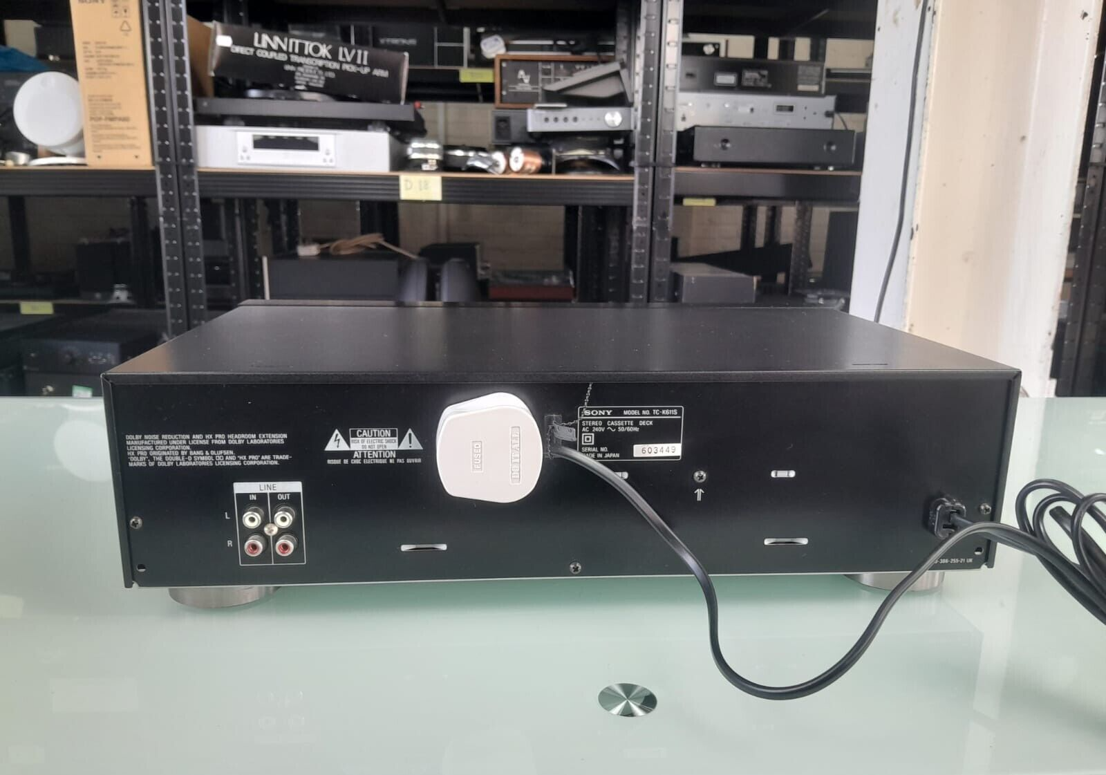 SERVICED SONY TC K611S STEREO CASSETTE DECK