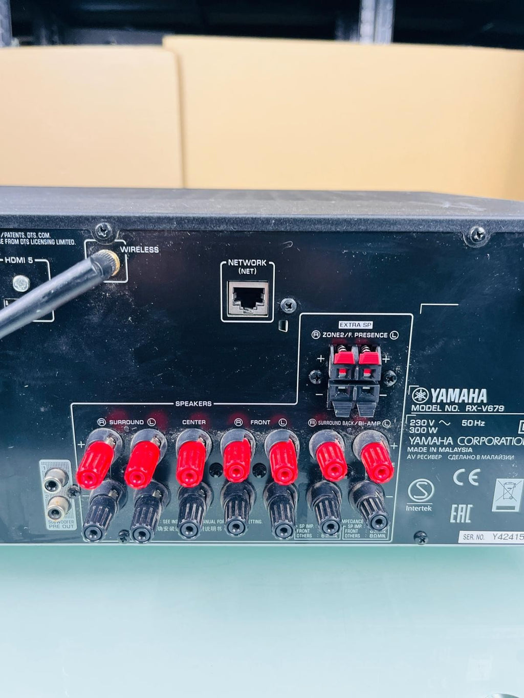 YAMAHA RX V679 NATURAL SOUND AV RECEIVER WITH REMOTE