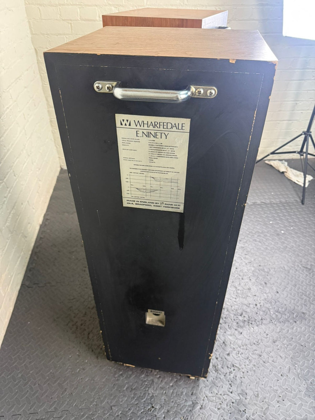 LEGENDARY SUPER RARE WHARFEDALE E90 FLOOR STANDING SPEAKERS