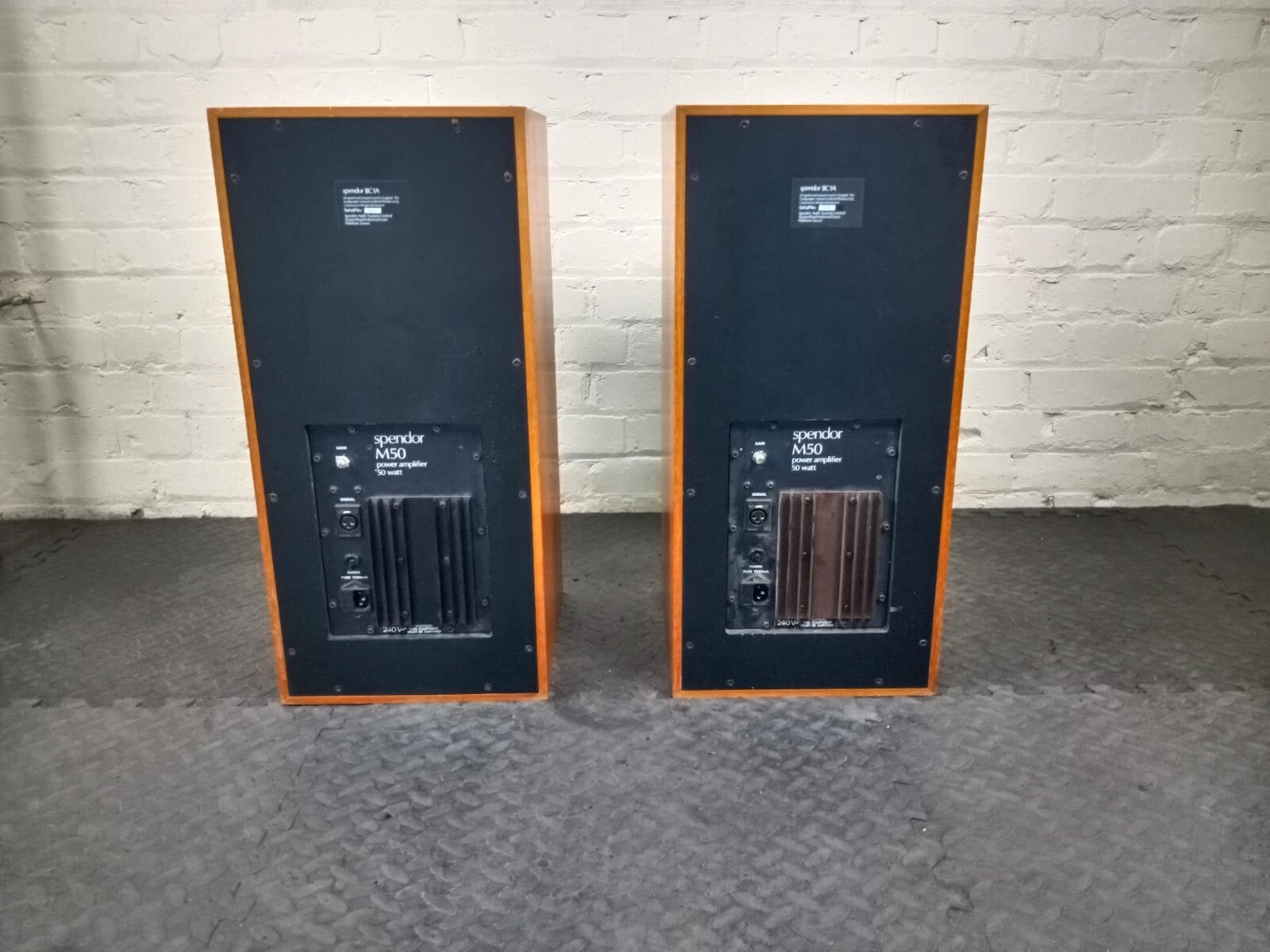 Spendor BC1A with M50 amplifiers Floor Standing Speakers