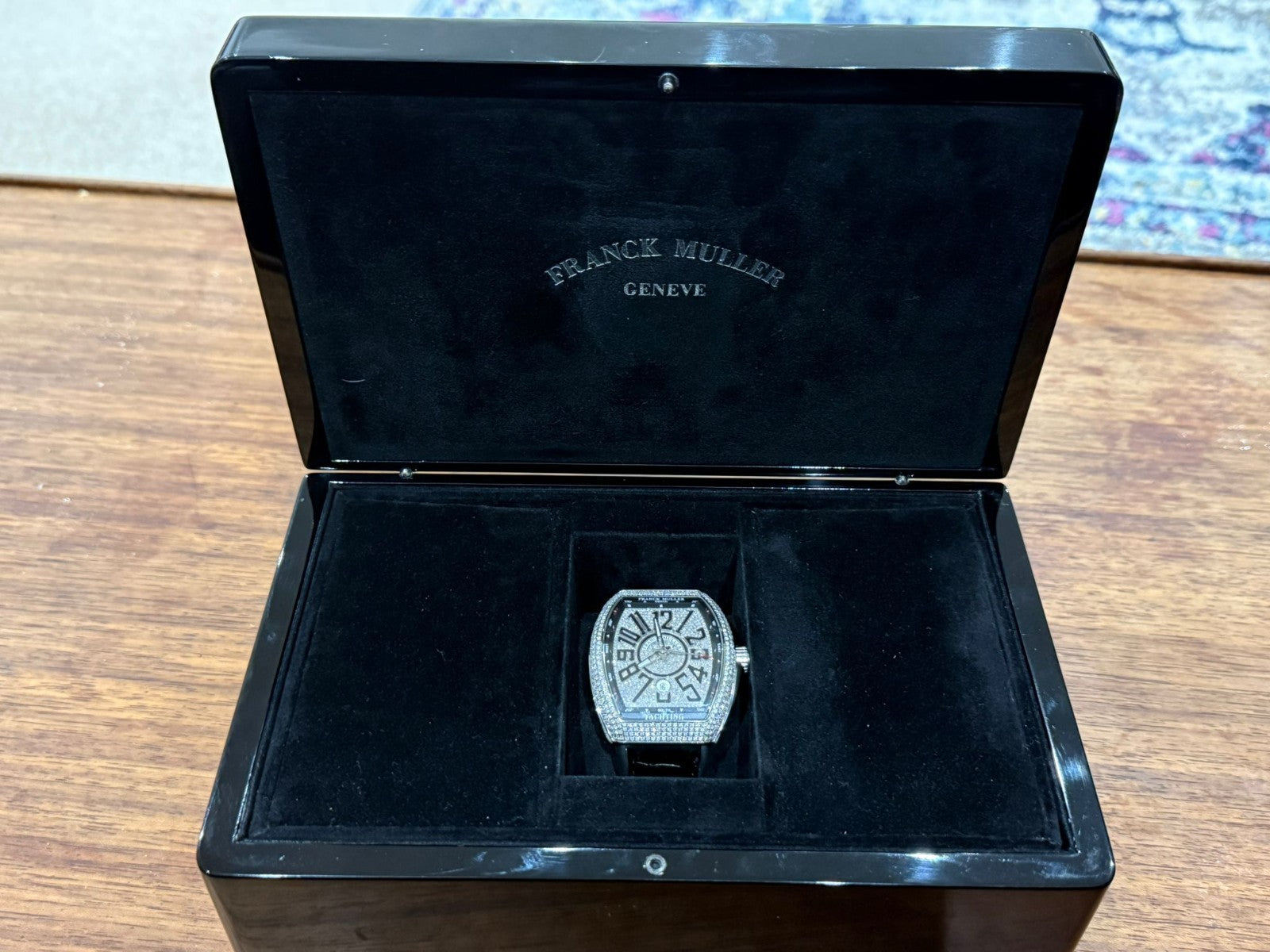 FRANCK MULLER VANGUARD DIAMOND ICED MASTER COMPLICATIONS V 45 SC DT YACHTING