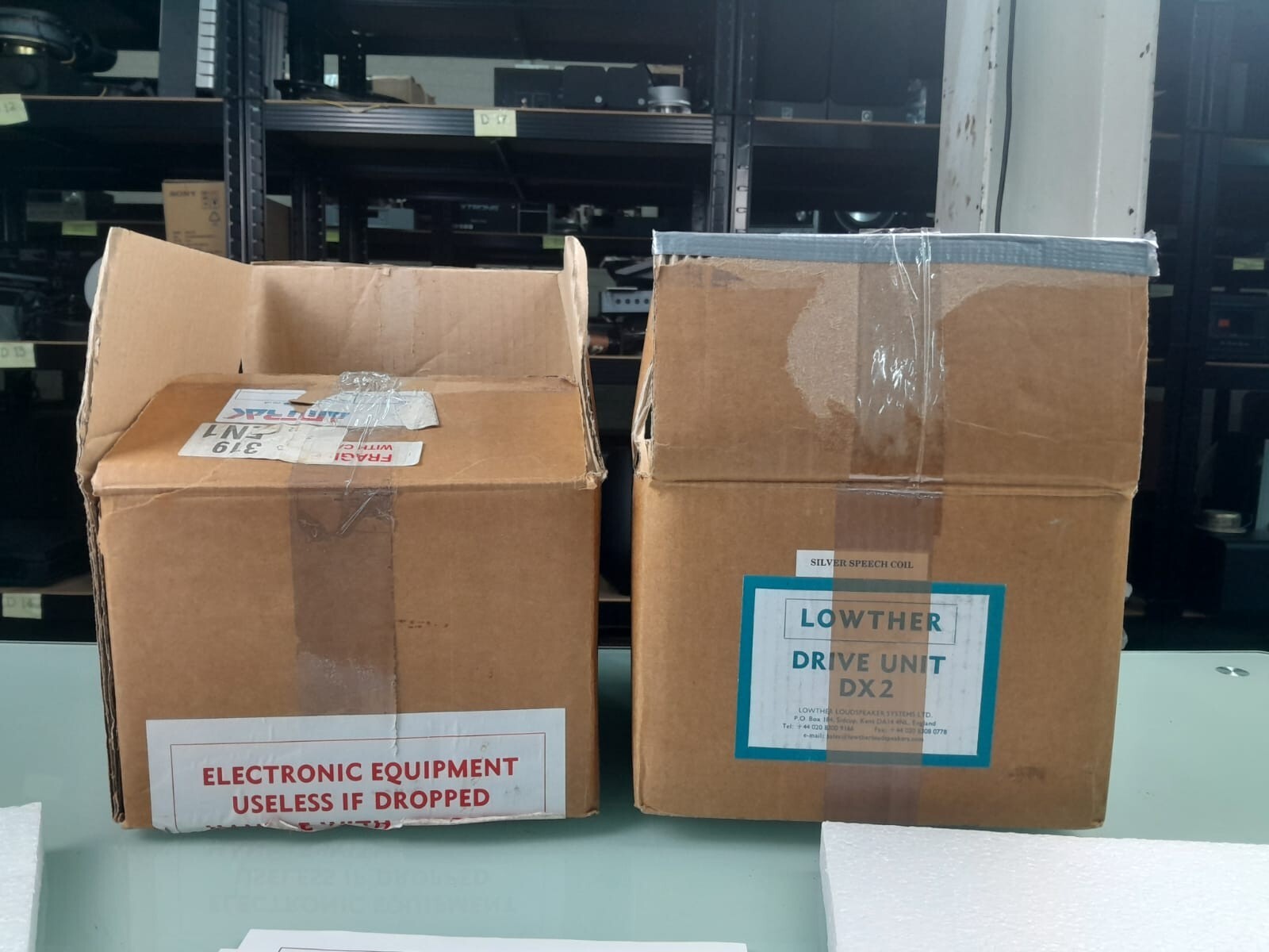 ORIGINAL LOWTHER PM6A AND DX2 EMPTY BOXES