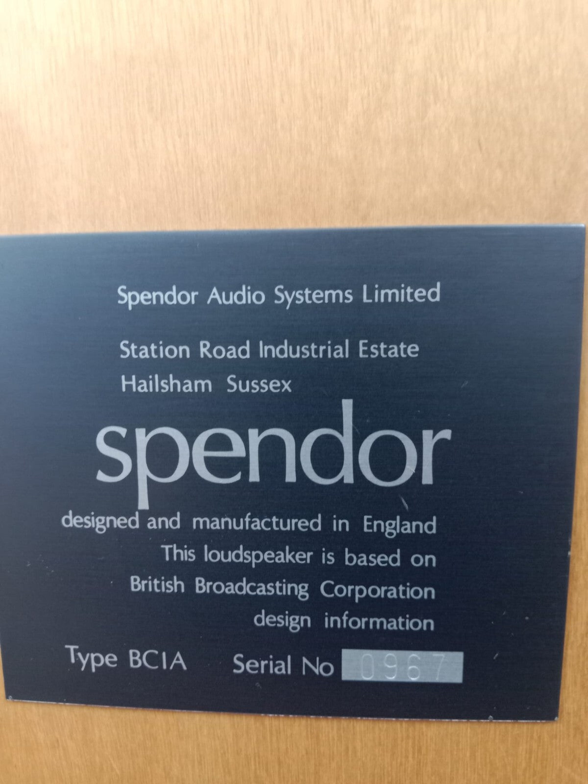 Spendor BC1A With M50 Amplifiers Speakers #002