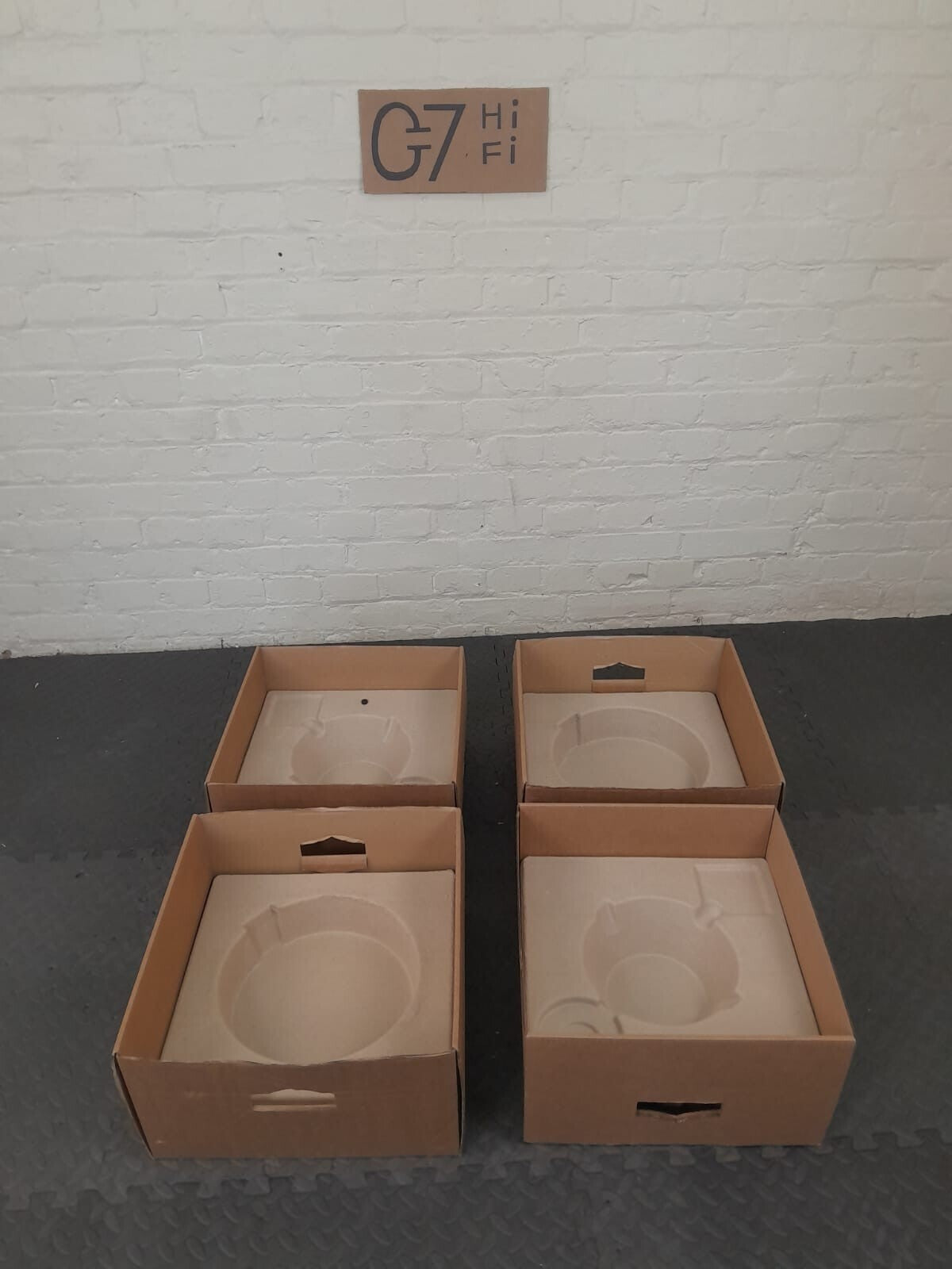 PAIR OF BANG & OLUFSEN B&O BEOLAB 28 SUBWOOFER EMPTY BOXES