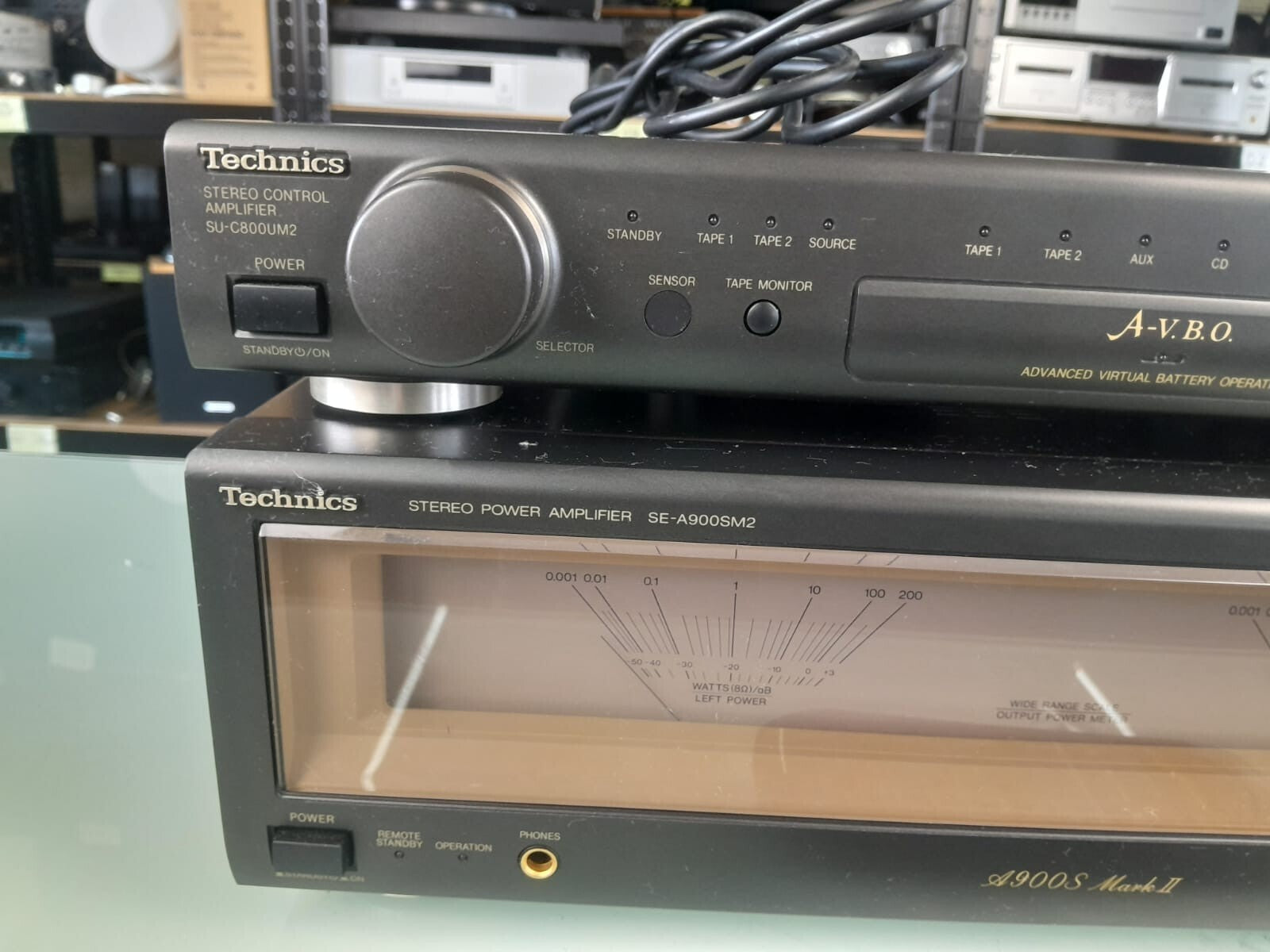 TECHNICS SU C800U M2 STEREO CONTROL & SE A900S M2 STEREO POWER AMPLIFIER