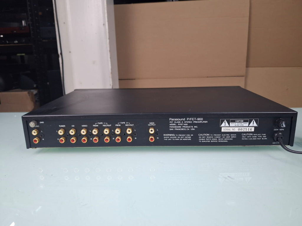 PARASOUND P/FET 900 FET CLASS A DISCRETE PREAMPLIFIER
