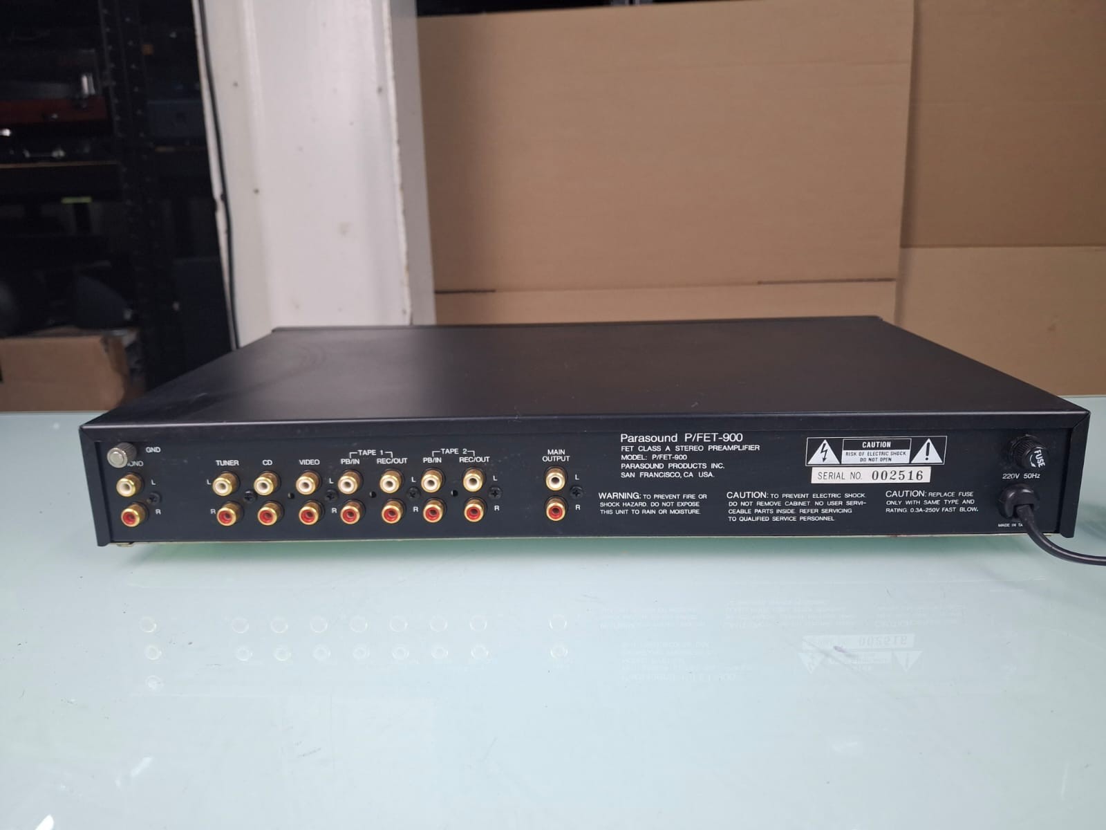 PARASOUND P/FET 900 FET CLASS A DISCRETE PREAMPLIFIER