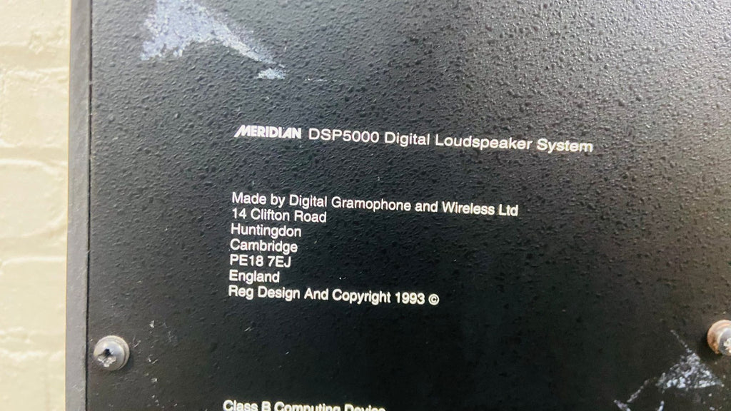 MERIDIAN DSP 5000 DIGITAL LOUDSPEAKERS