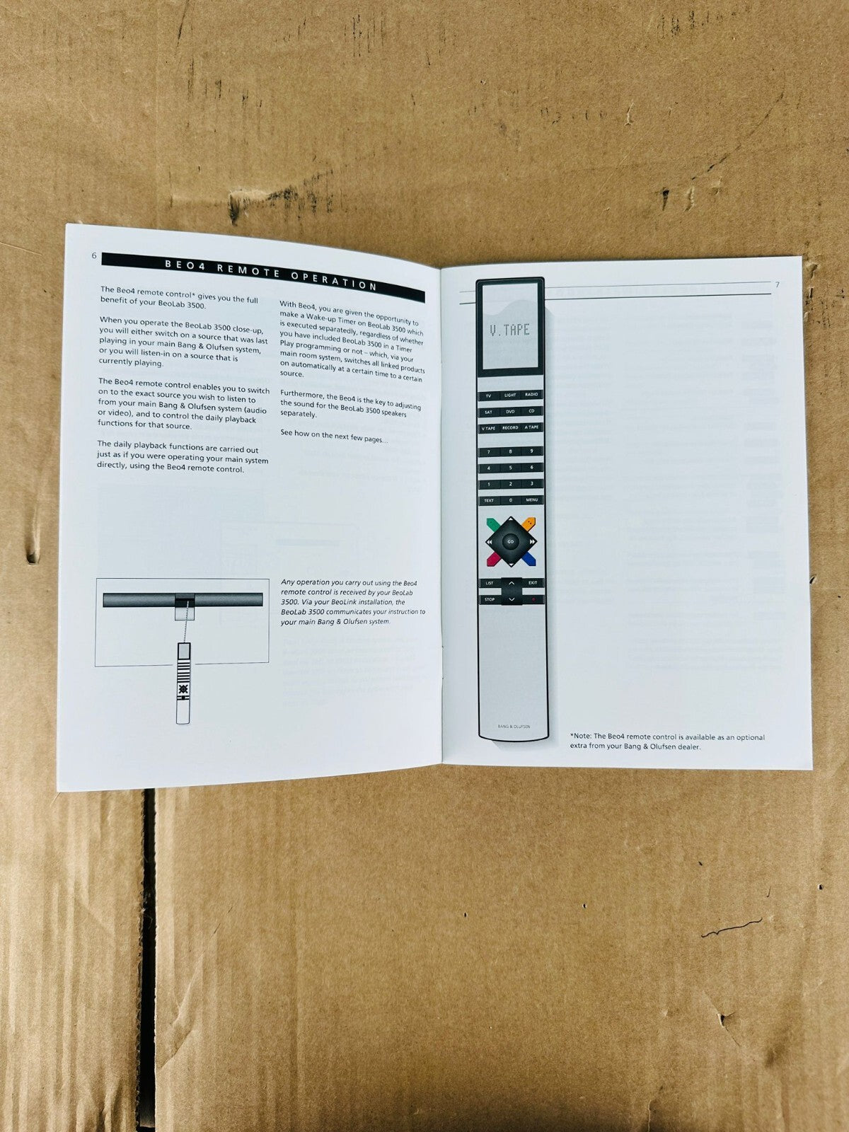 Bang & Olufsen B&O Beolab 3500 User's Guide