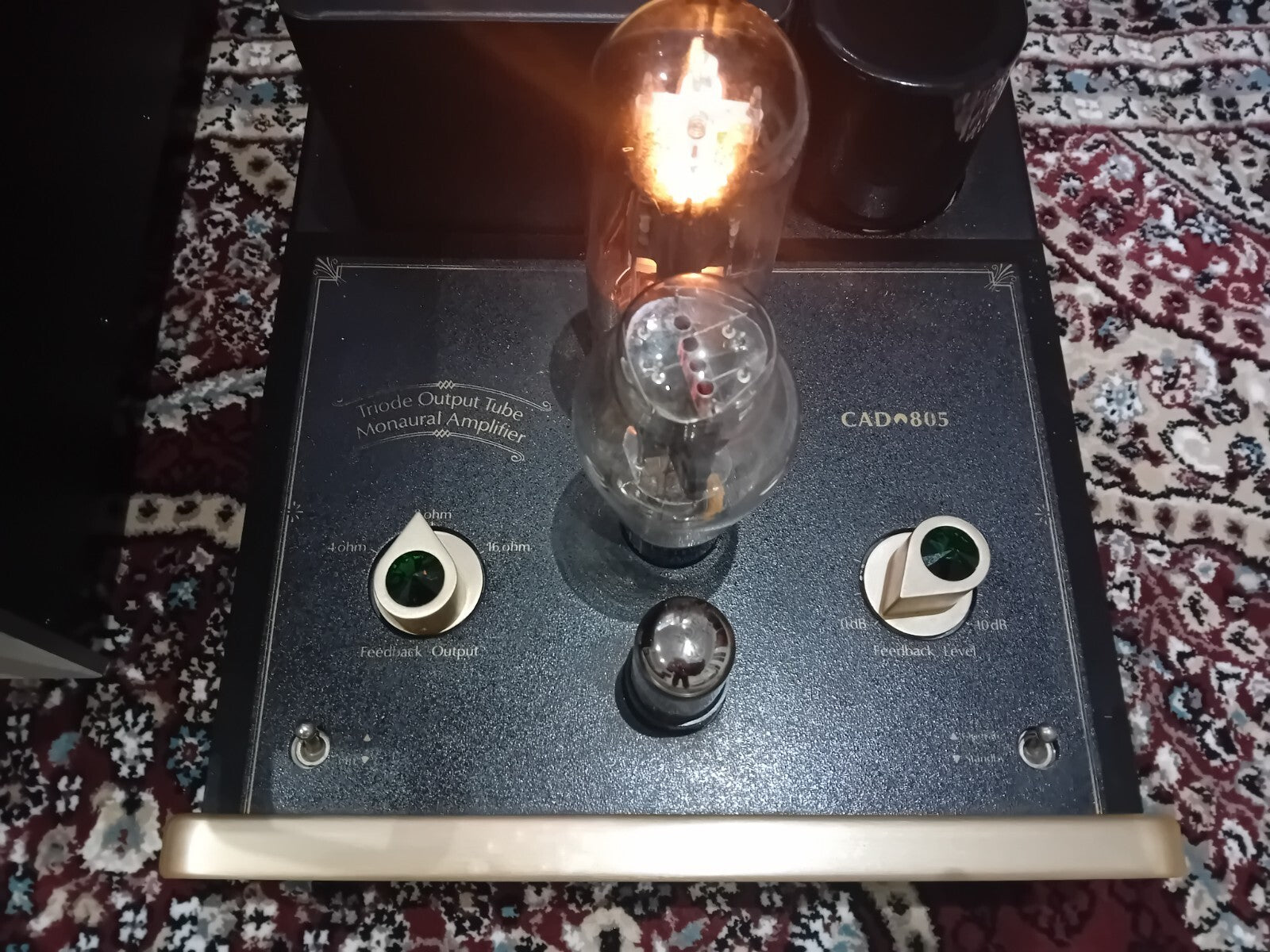 Cary CAD 805 triode output monaural tube valve power amplifiers mono blocks
