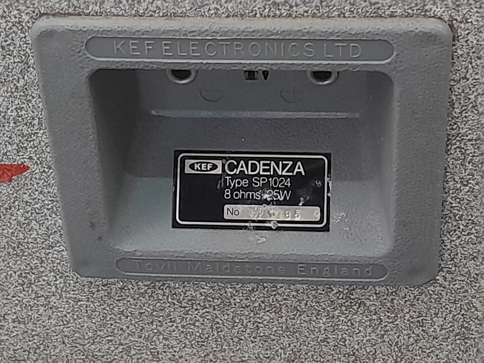 KEF CADENZA SPEAKERS