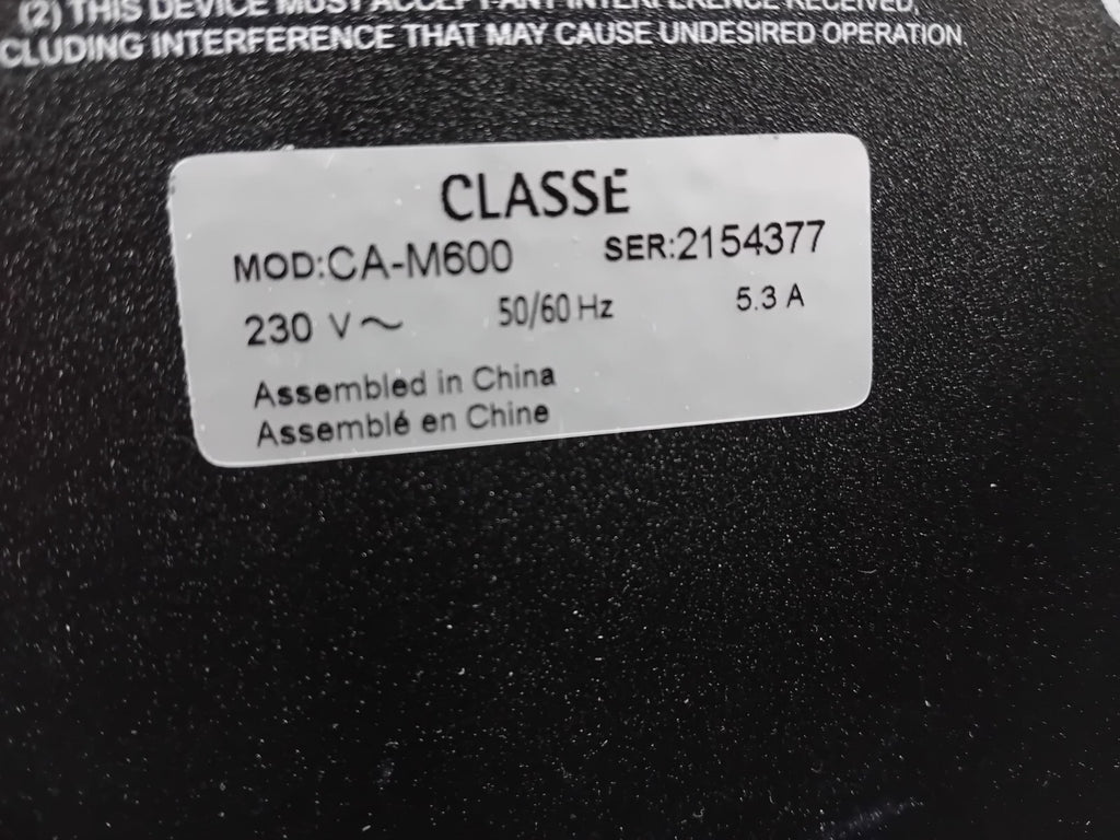 CLASSE CA M600 MONOBLOCK AMPLIFIER #02