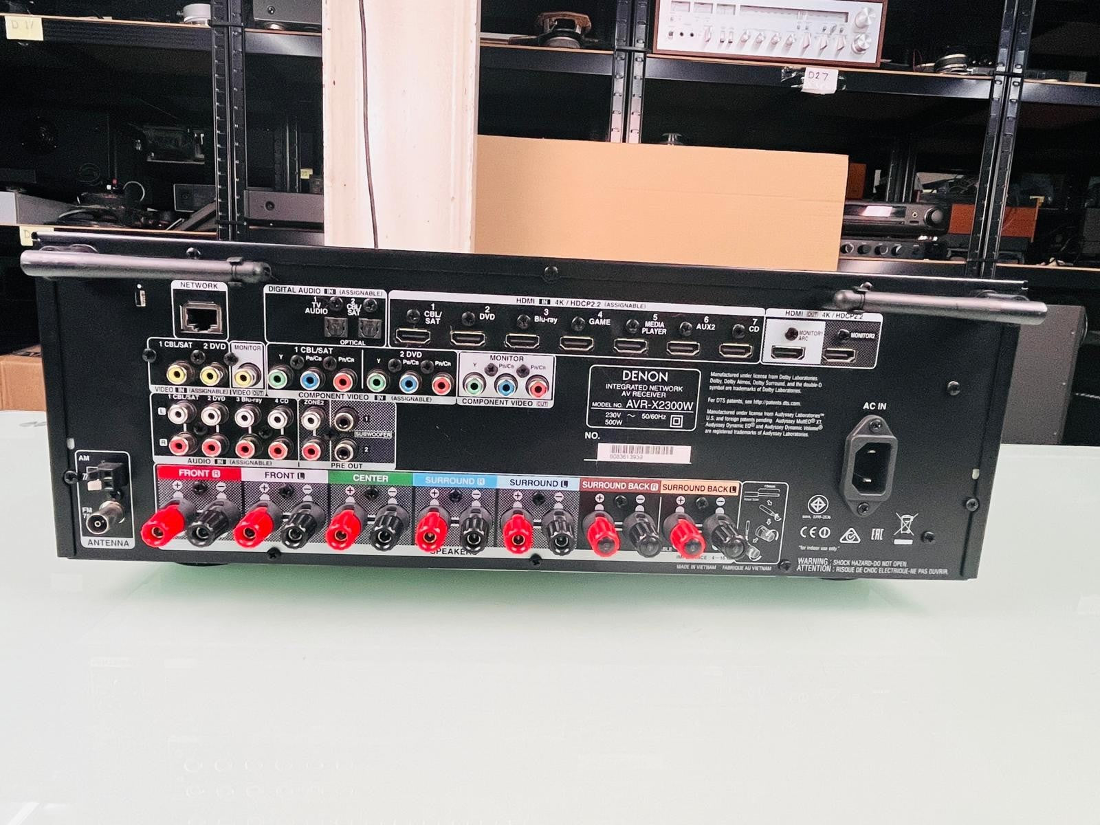 DENON AVR X2300W INTEGRATED NETWORK AV RECEIVER WITH MANUAL AND REMOTE