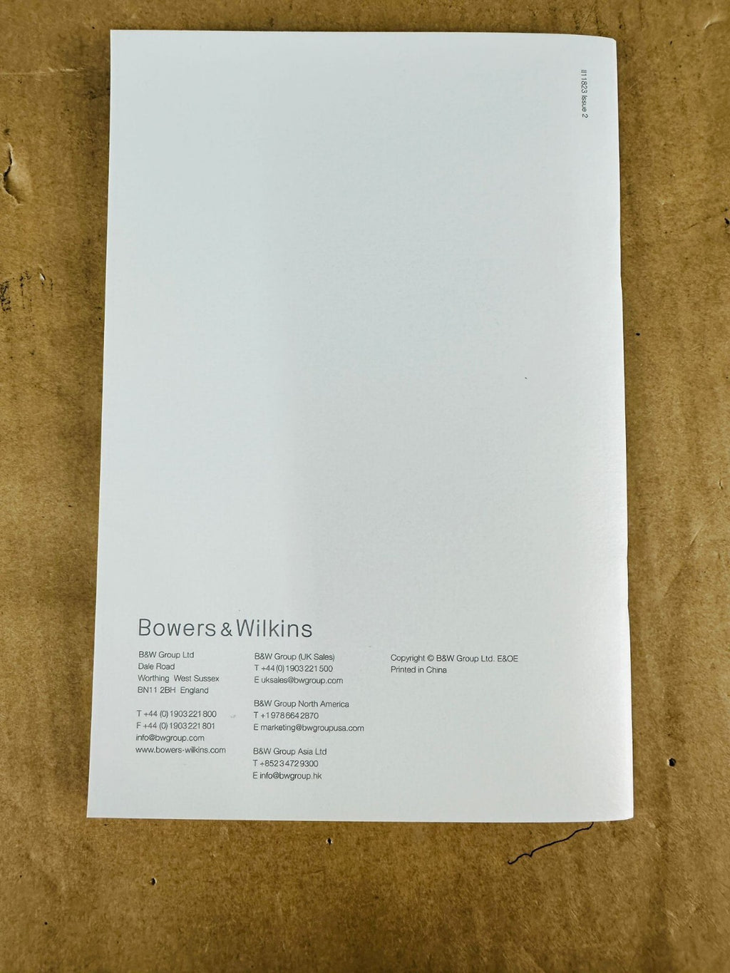 Bowers & Wilkins B&W CM Series CM8 CM9 Manual