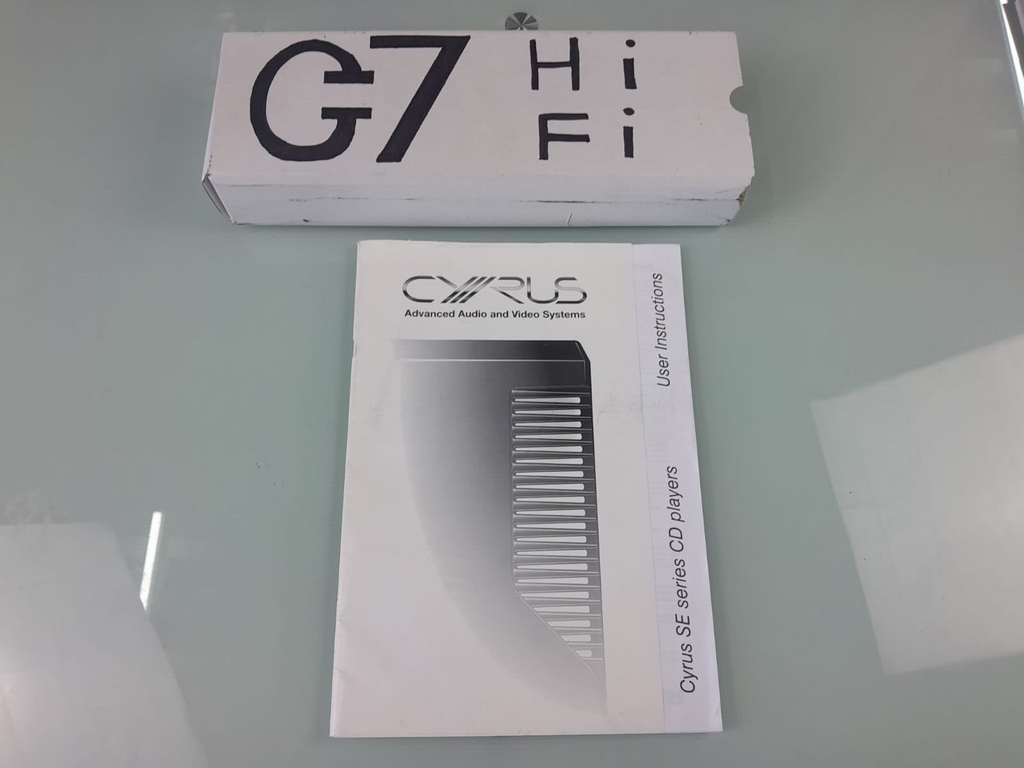 CYRUS SE SERIES CD PLAYER USER INSTRUCTIONS / MANUAL