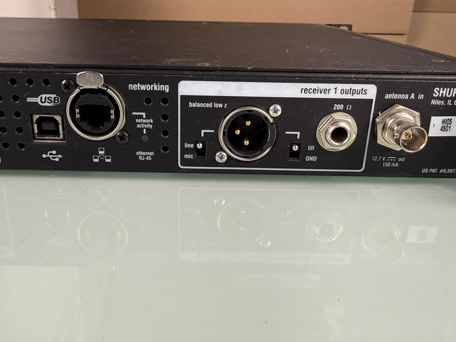 Shure UR4D J5E Dual Channel Wireless Receiver 578-638 MHz  #1