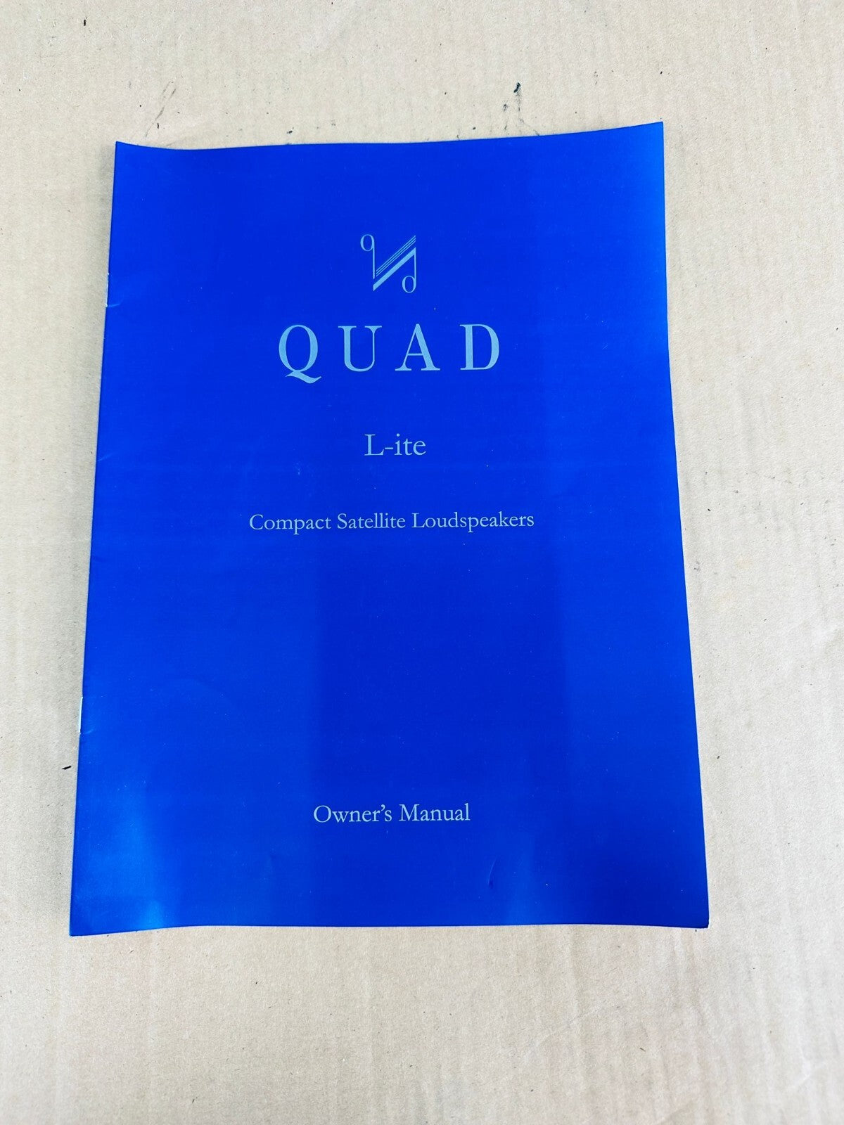 Quad L-ite lite Compact Satellite Loudspeakers Owner's Manual