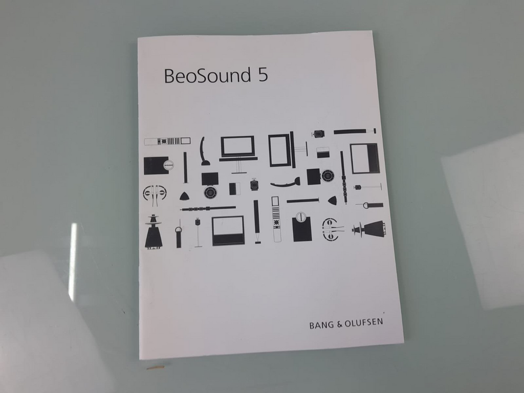 BANG & OLUFSEN B&O BEOSOUND 5 MANUAL