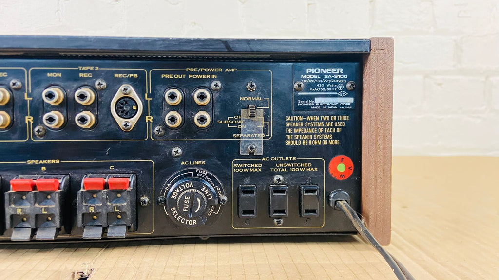 PIONEER SA 9100 STEREO AMPLIFIER