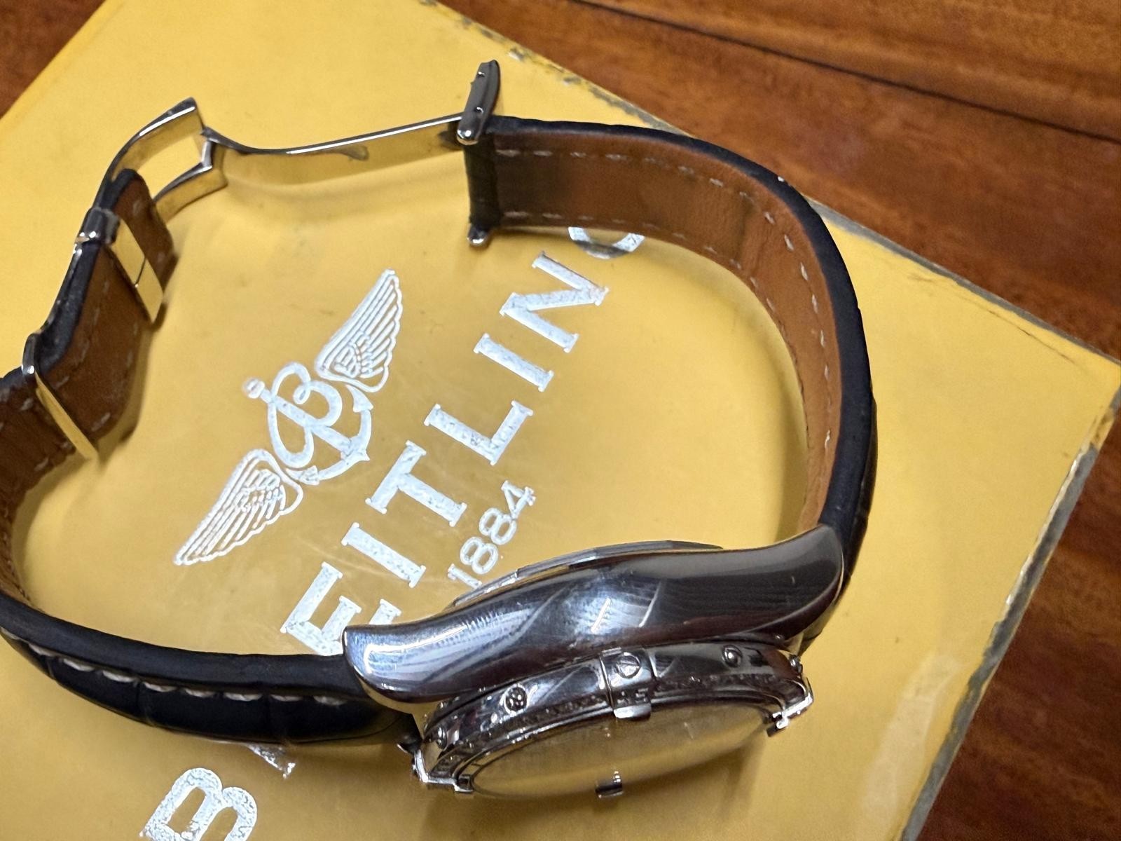 SERVICED! BREITLING 1884 CHRONO COCKPIT A13357 WATCH WITH BOX AND PAPERS