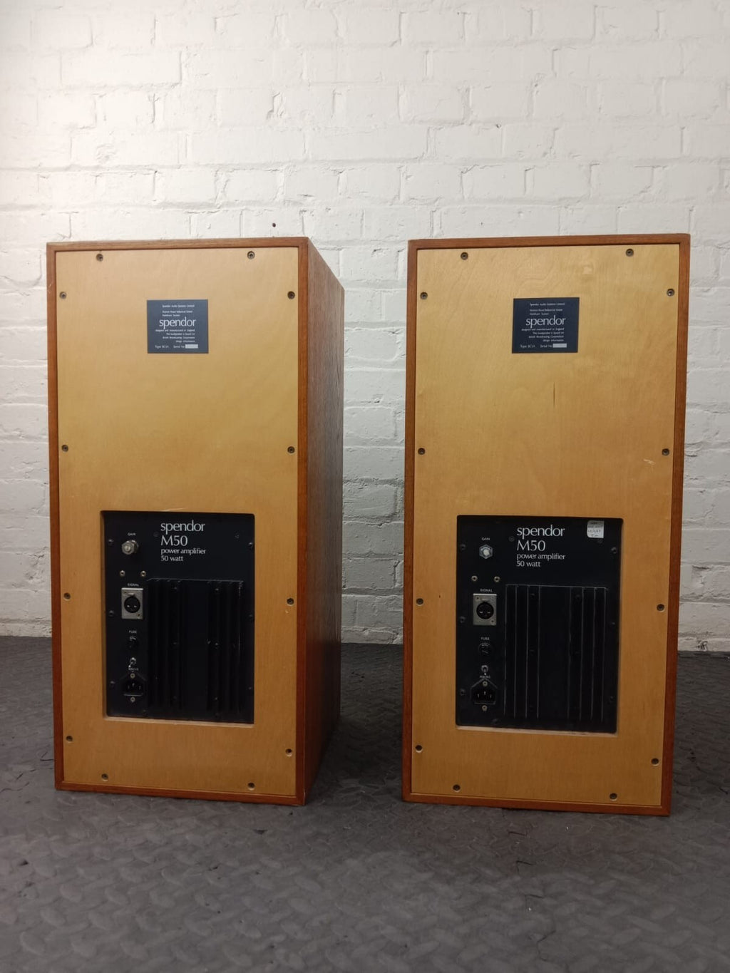 Spendor BC1A With M50 Amplifiers Floor Standing Speakers