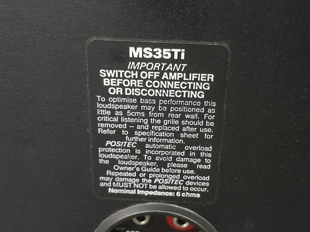 MORDAUNT SHORT MS35TI SPEAKERS