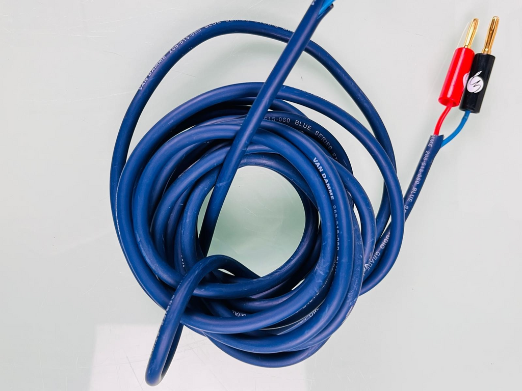 VAN DAMME BLUE SERIES STUDIO GRADE UPOFC CLASSIC PRO LOUDSPEAKER CABLES 2X1.5MM