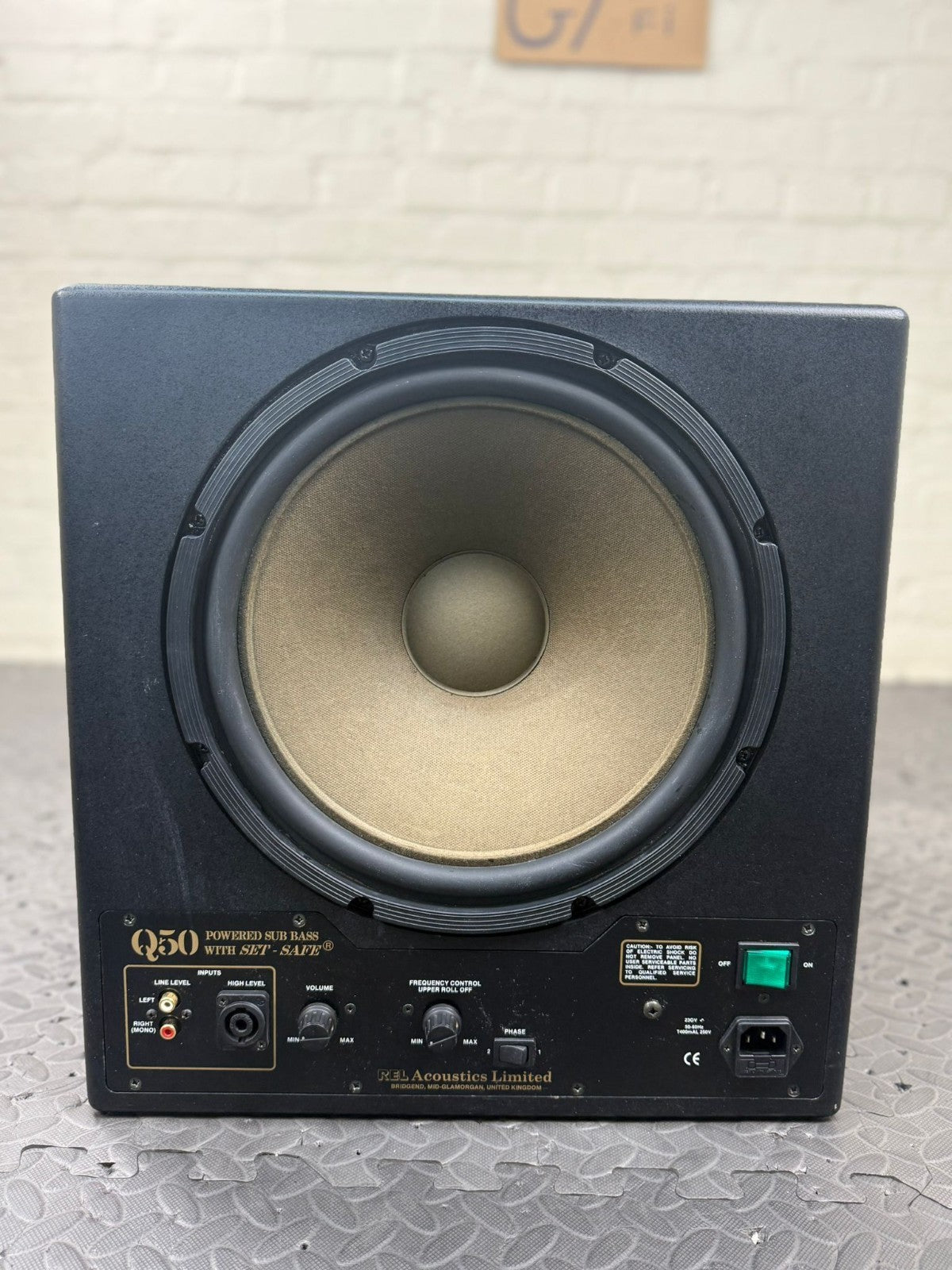 REL Q50 POWERED SUB BASS SUBWOOFER