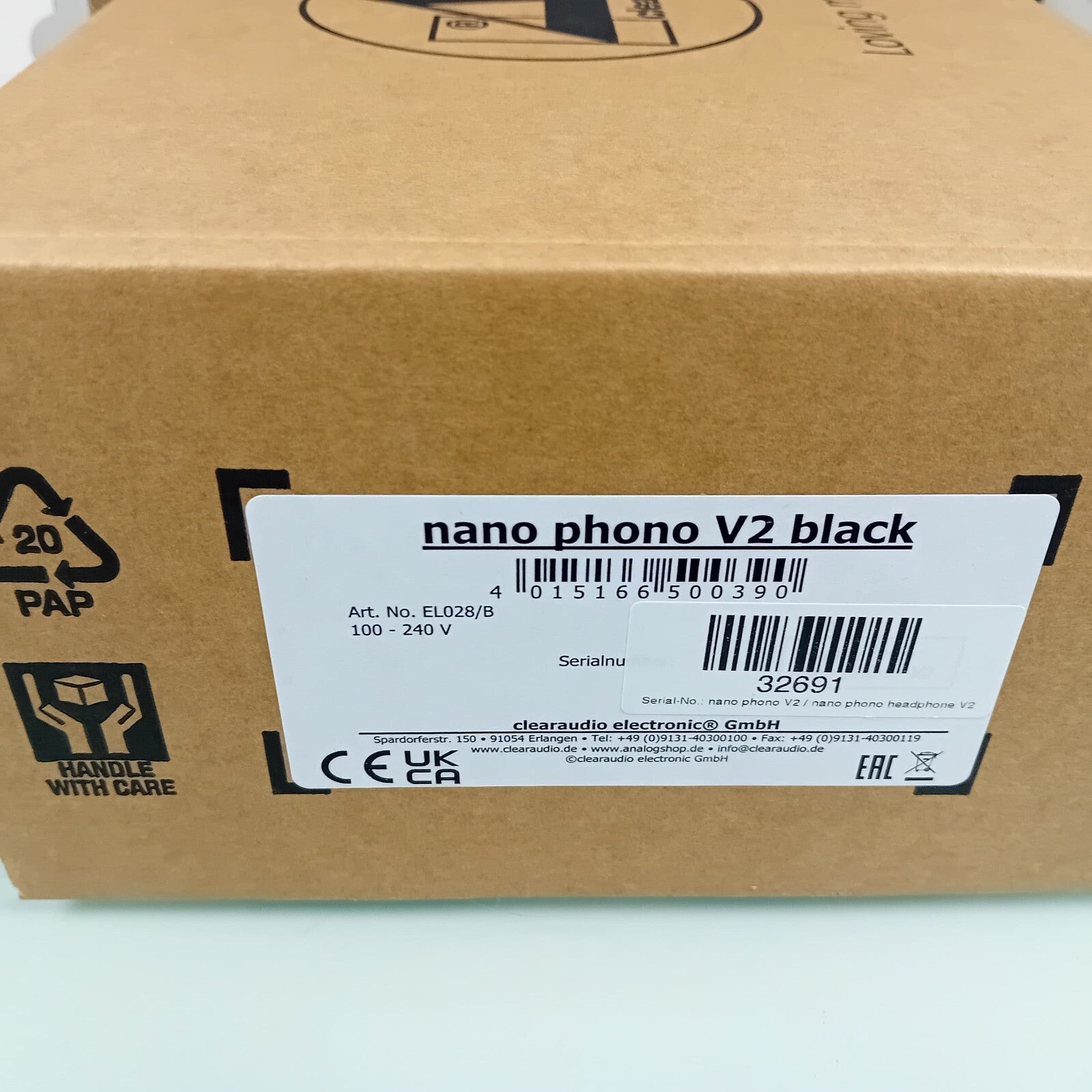 CLEARAUDIO NANO PHONO V2 PREAMPLIFIER