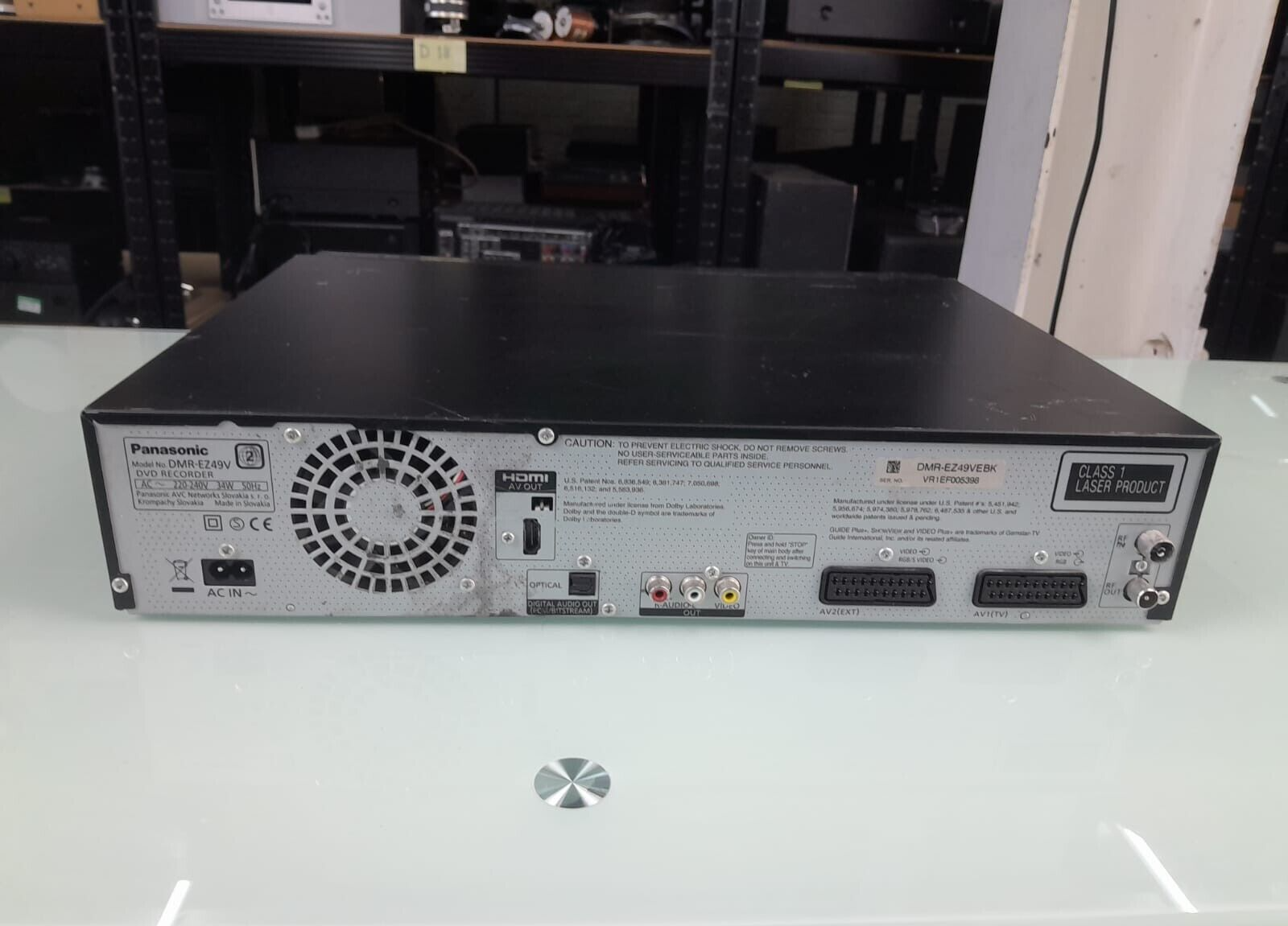 PANASONIC DMR EZ49V DVD RECORDER