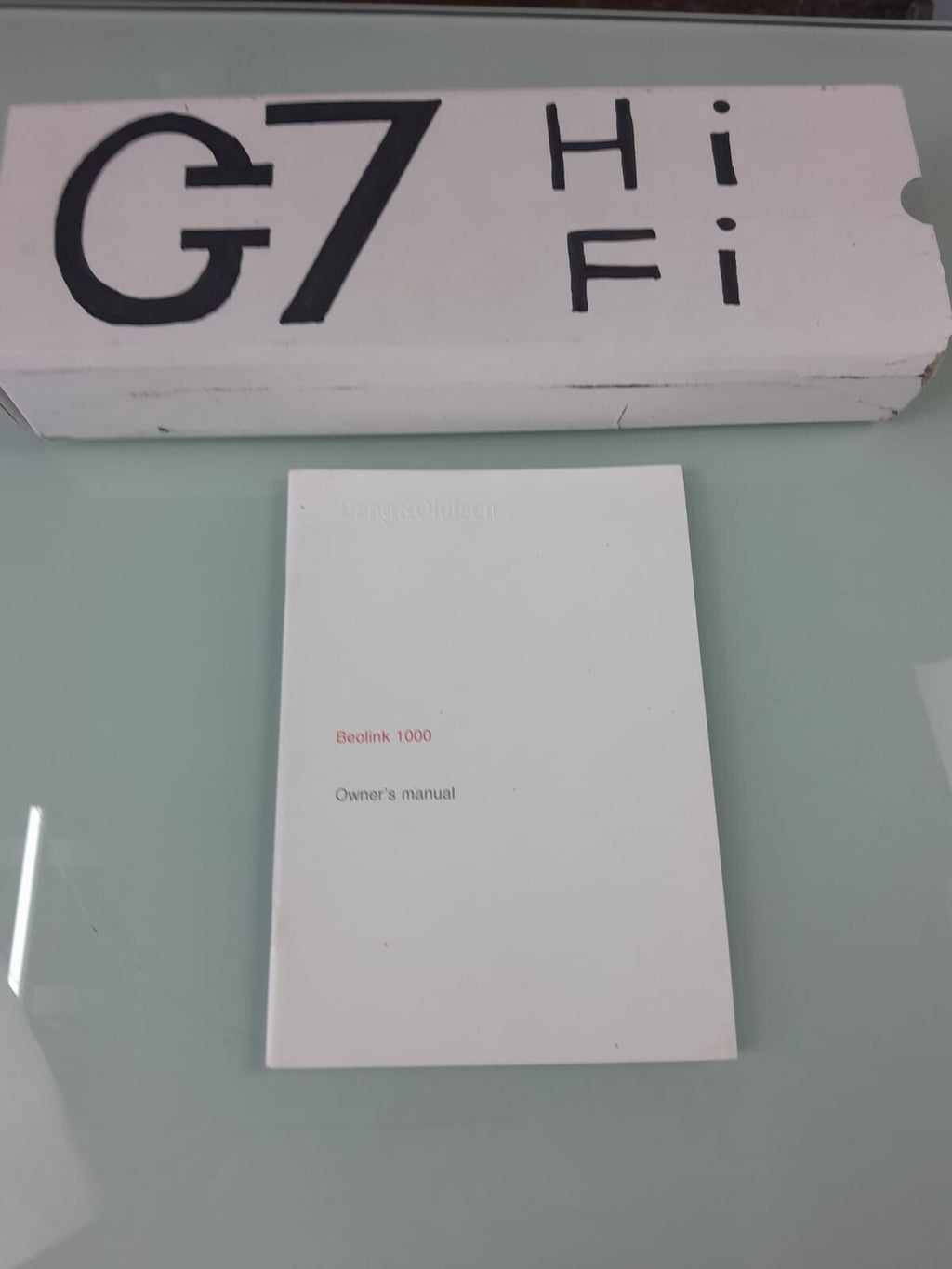 BANG & OLUFSEN B&O BEOLINK 1000 REMOTE CONTROL OWNER'S MANUAL