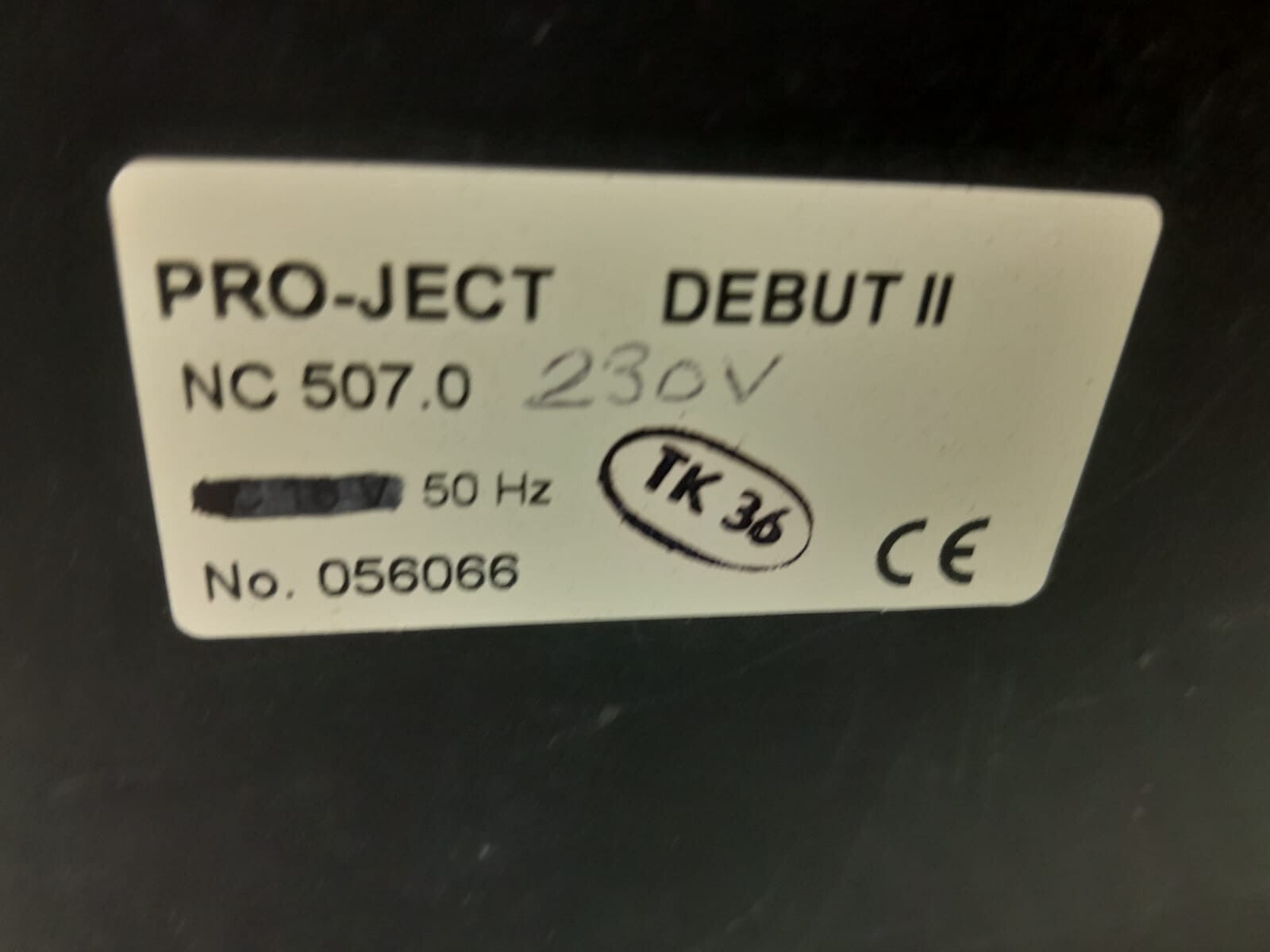 PRO-JECT DEBUT II 2 TURNTABLE #002