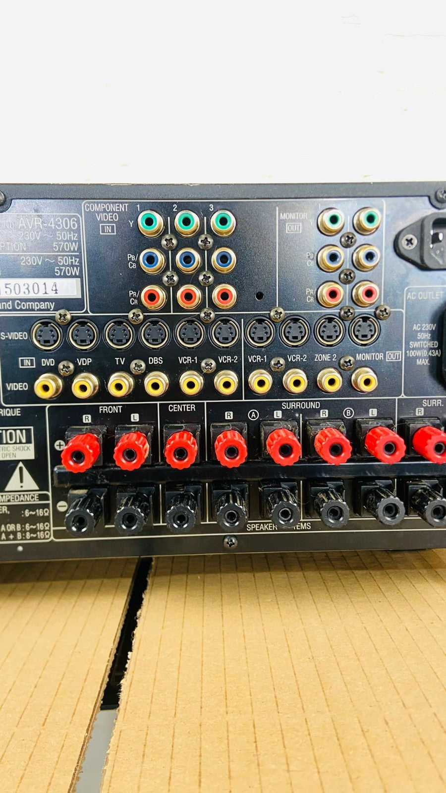 DENON AVR 4306 AV SURROUND RECEIVER WITH REMOTE