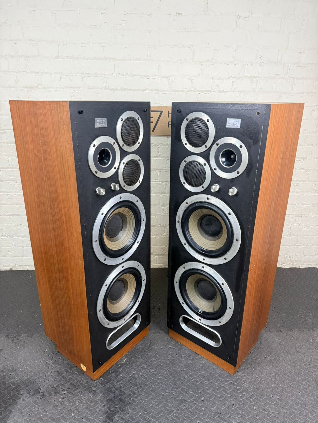 LEGENDARY SUPER RARE WHARFEDALE E90 FLOOR STANDING SPEAKERS