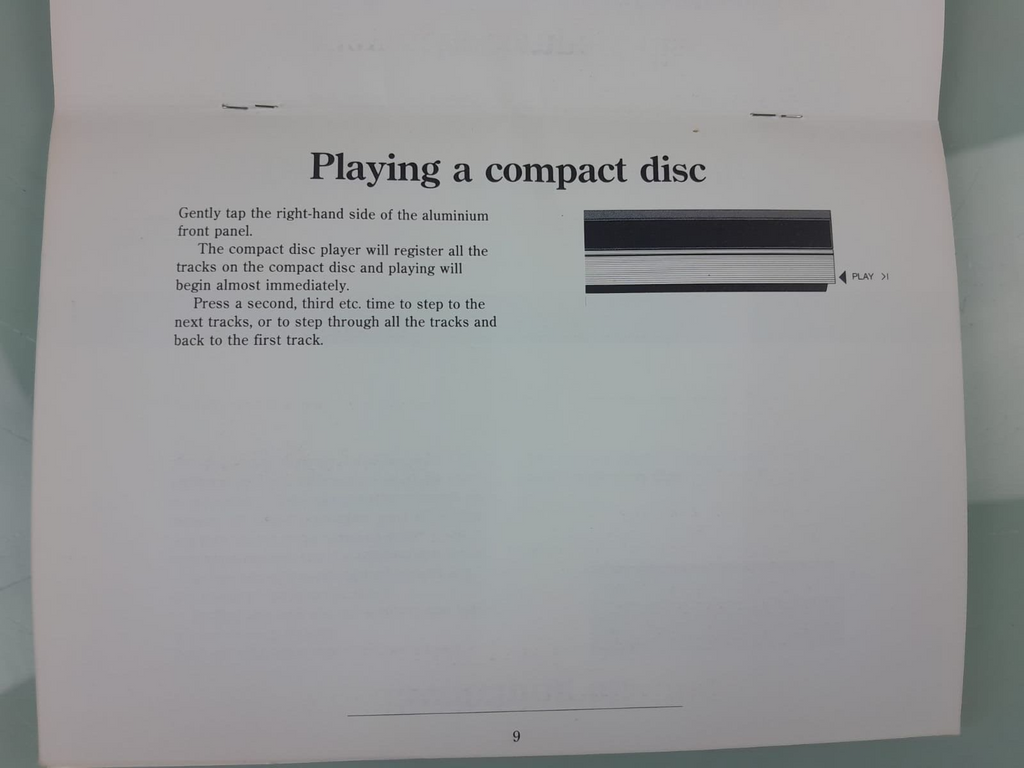 BANG & OLUFSEN B&O BEOGRAM CD 5500 OWNER'S MANUAL