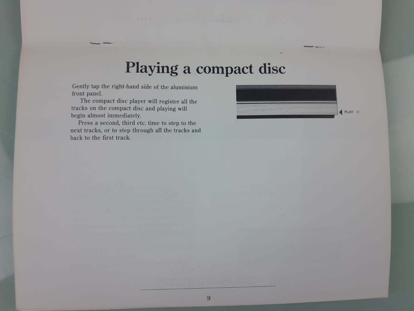 BANG & OLUFSEN B&O BEOGRAM CD 5500 OWNER'S MANUAL