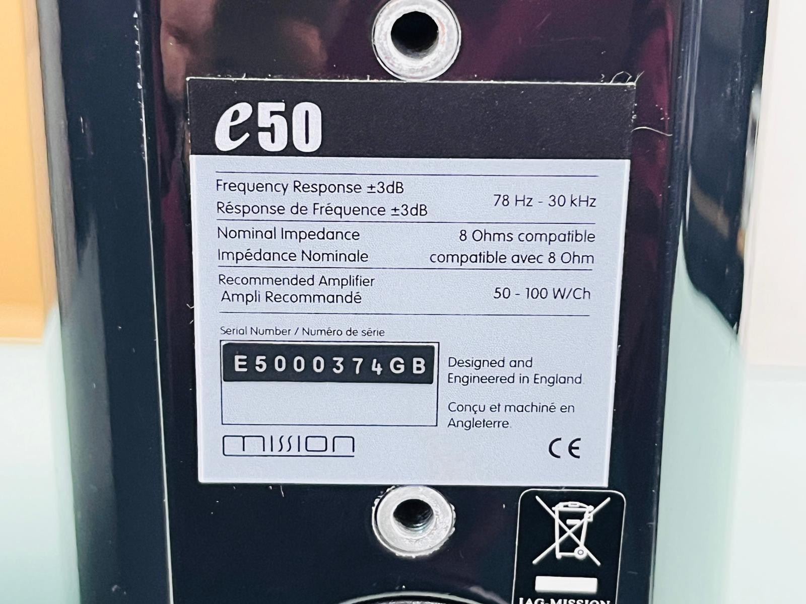 MISSION E50 SPEAKERS