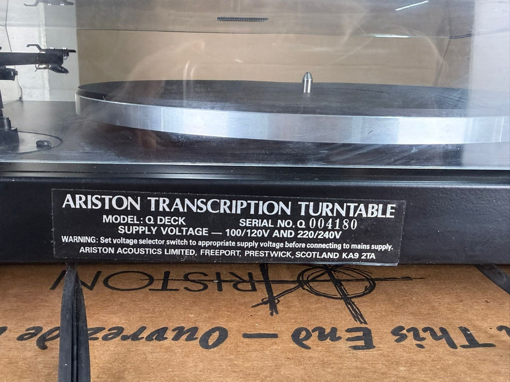 ARISTON Q DECK WITH ORTOFON CARTRIDGE TURNTABLE