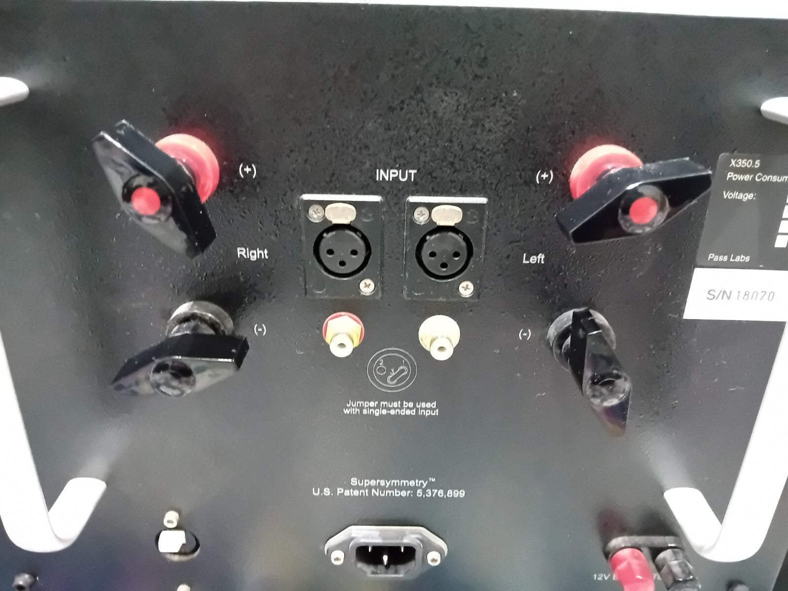 PASS LABS X350.5 POWER AMPLIFIER LABORATORIES