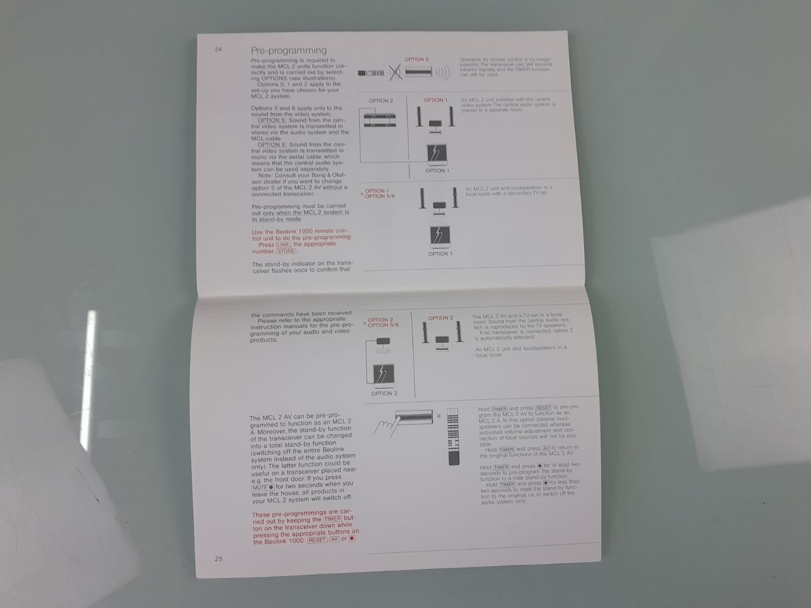 BANG & OLUFSEN B&O MASTER CONTROL LINK 2 INSTALLATION GUIDE