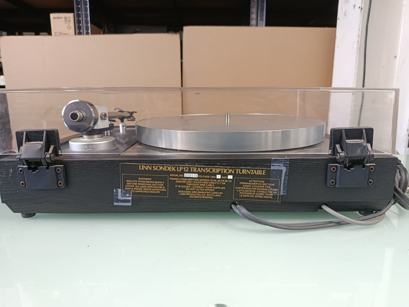 LINN SONDEK LP12 TURNTABLE WITH LINN ITTOK LVII TONEARM AND LINN K9 CARTRIDGE