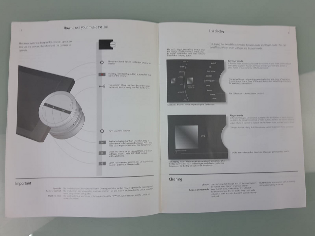 BANG & OLUFSEN B&O BEOSOUND 5 MANUAL