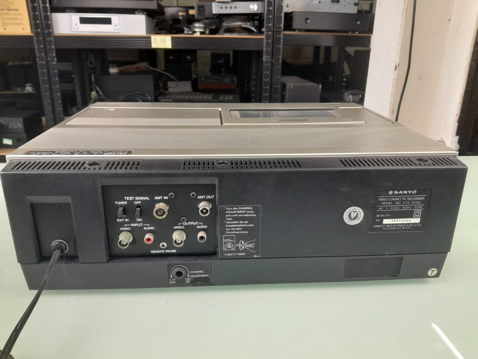 SANYO VTC 5150 VIDEO CASSETTE RECORDER