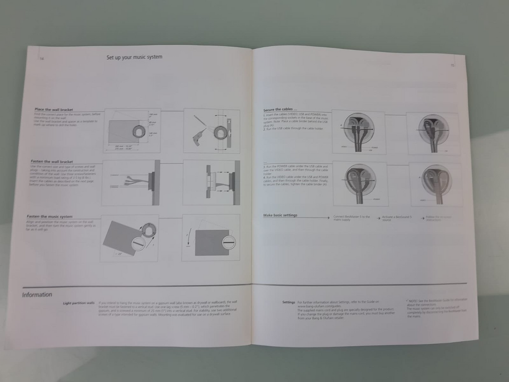 BANG & OLUFSEN B&O BEOSOUND 5 MANUAL
