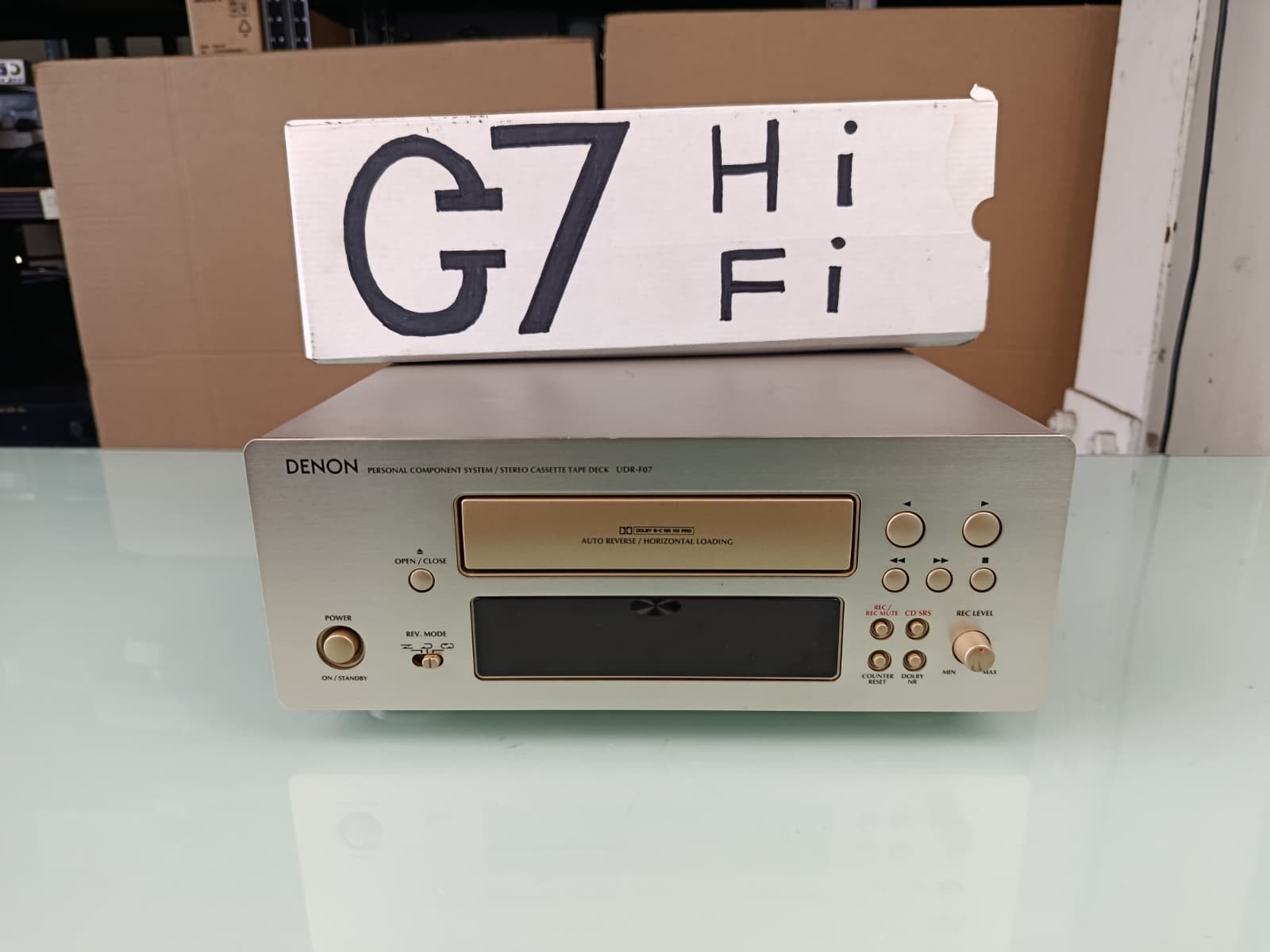 DENON UDR F07 STEREO CASSETTE TAPE DECK