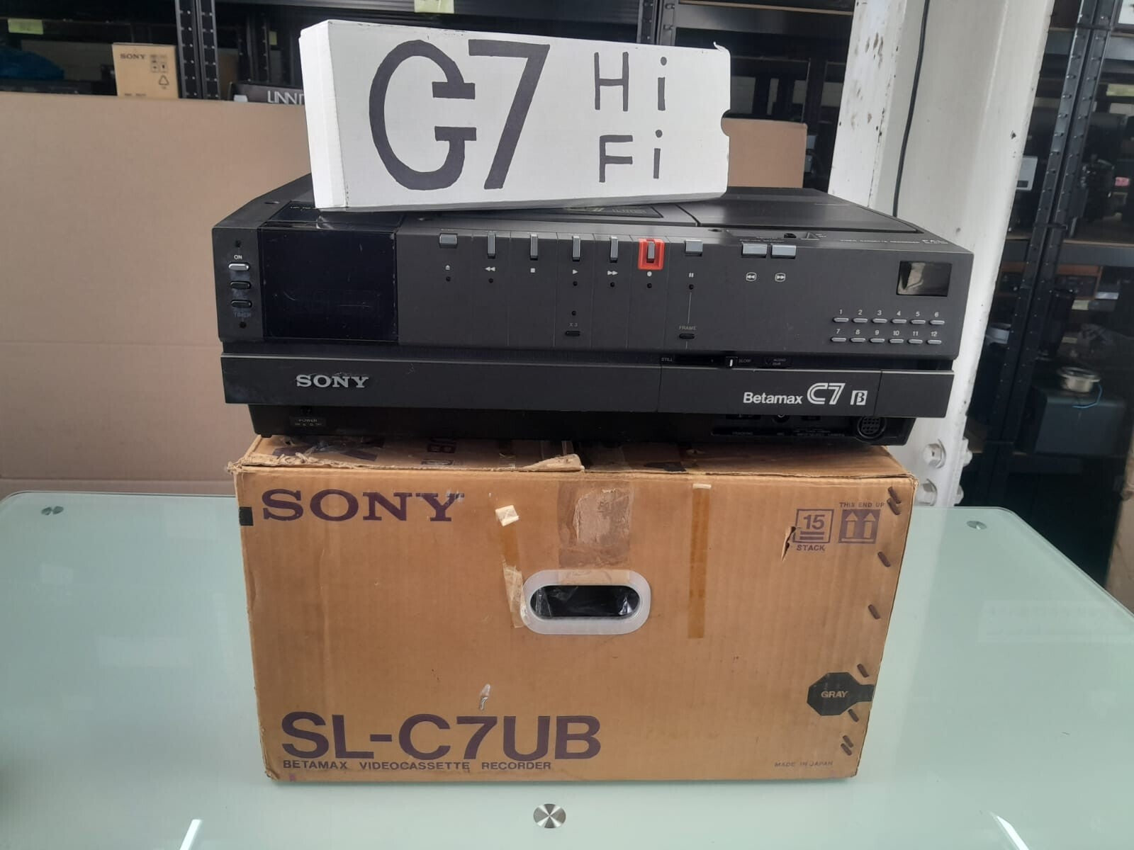 SONY SL C7UB BETAMAX VIDEO CASSETTE RECORDER